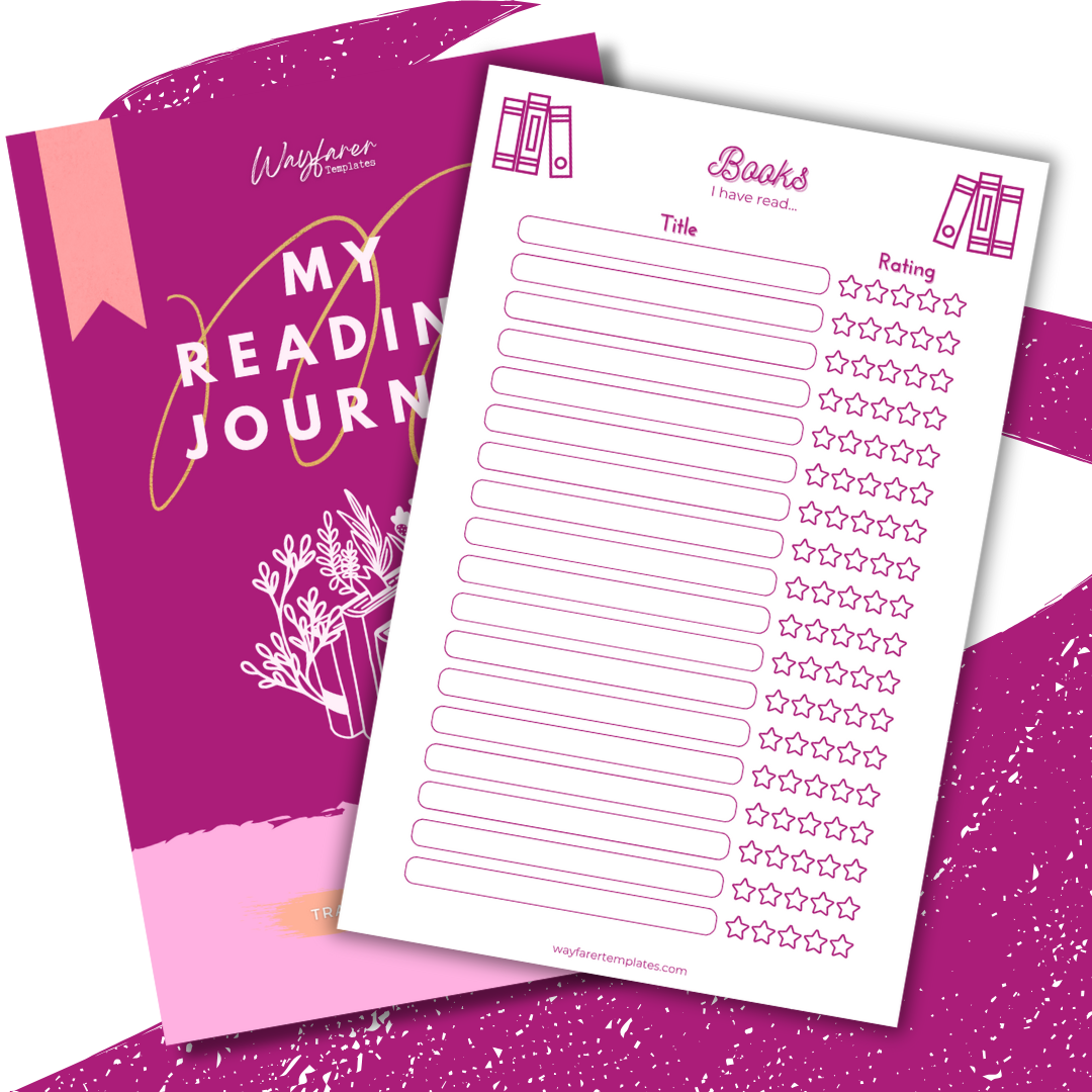 Reading logbook printable template