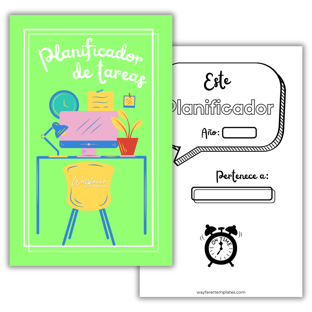 Planificador de tareas plantilla imprimible