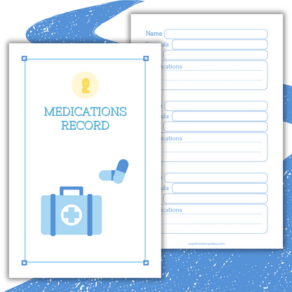 Glucose logbook printable template
