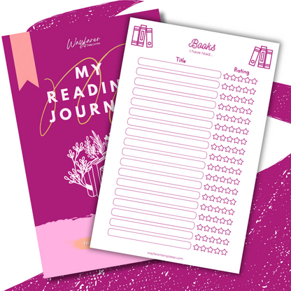 Reading logbook printable template