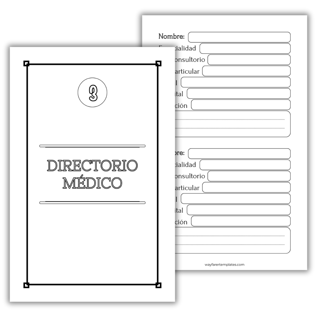 Registro de glucosa plantilla imprimible