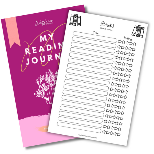 Reading logbook printable template