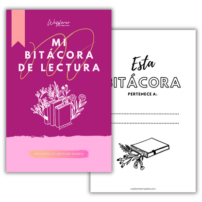 Bitácora de lectura plantilla imprimible