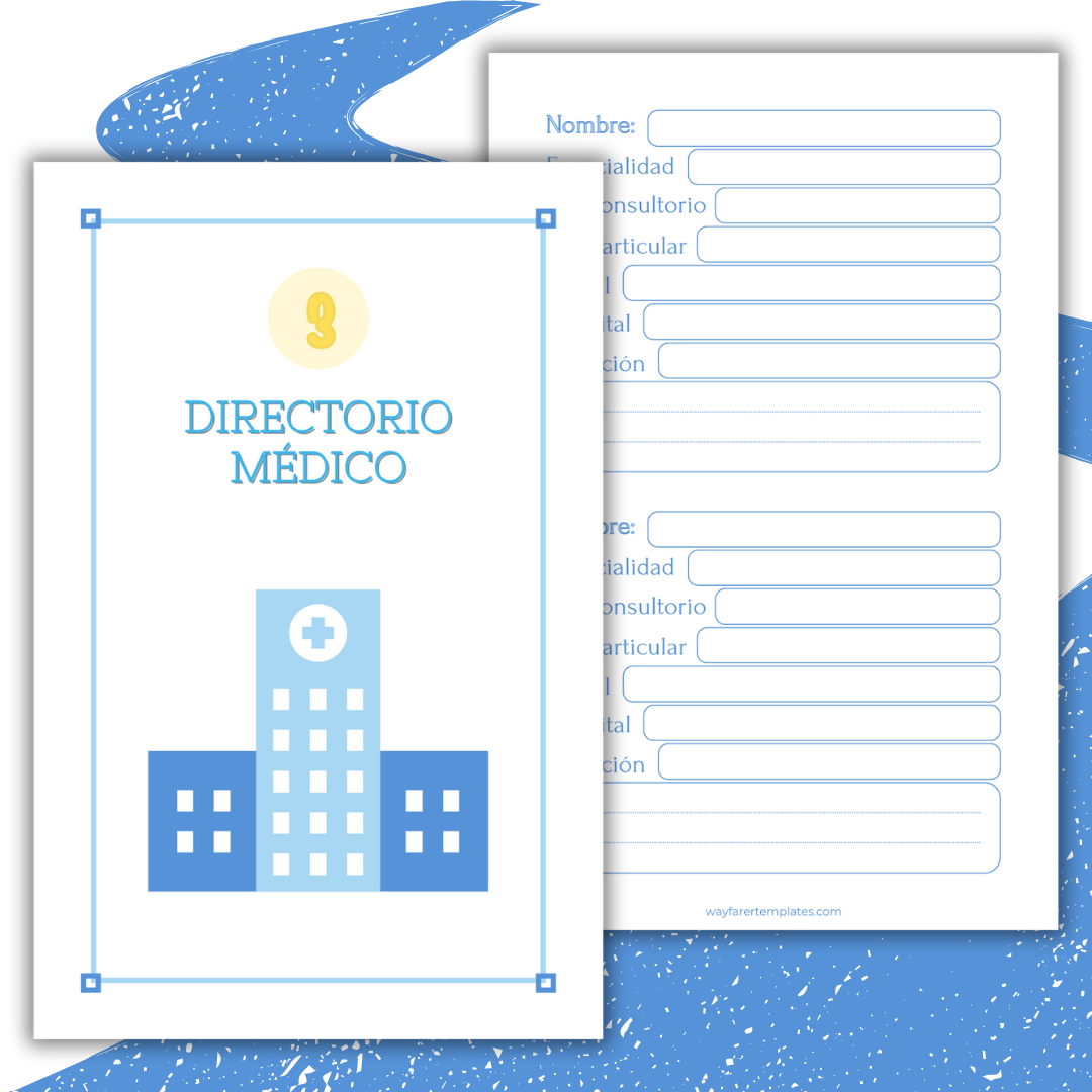 Registro de glucosa plantilla imprimible