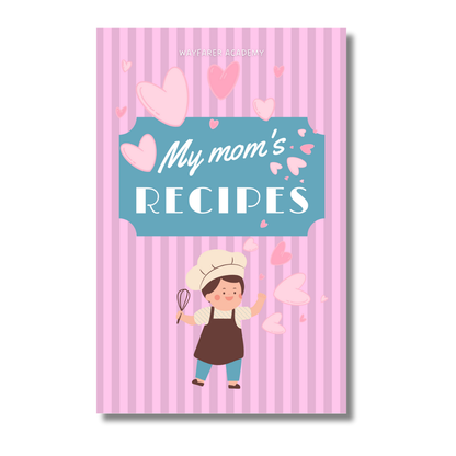 Cover recipe book for mom's recipes