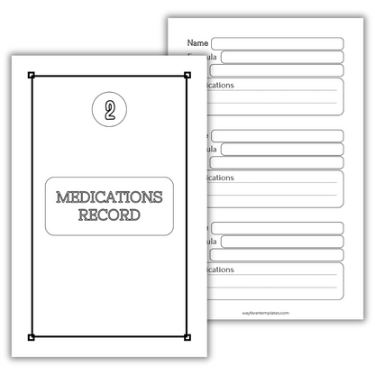Glucose logbook printable template