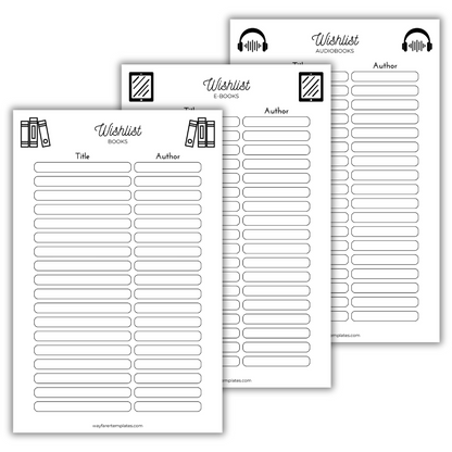 Reading logbook printable template