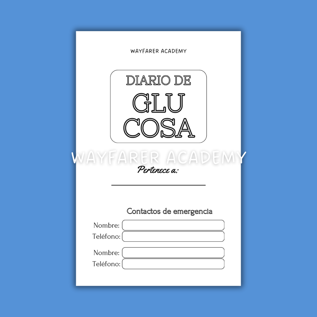 Diario de glucosa 3 en 1