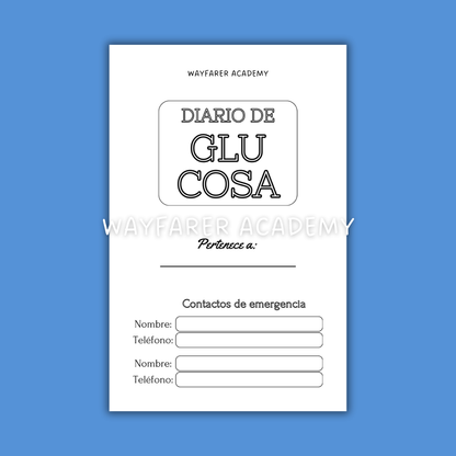 Diario de glucosa 3 en 1