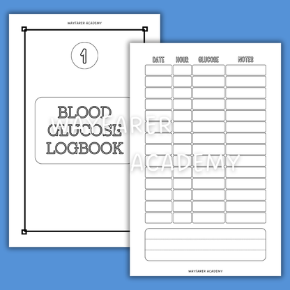 Glucose logbook 3 in 1