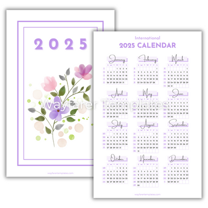 Free 2025 Calendar