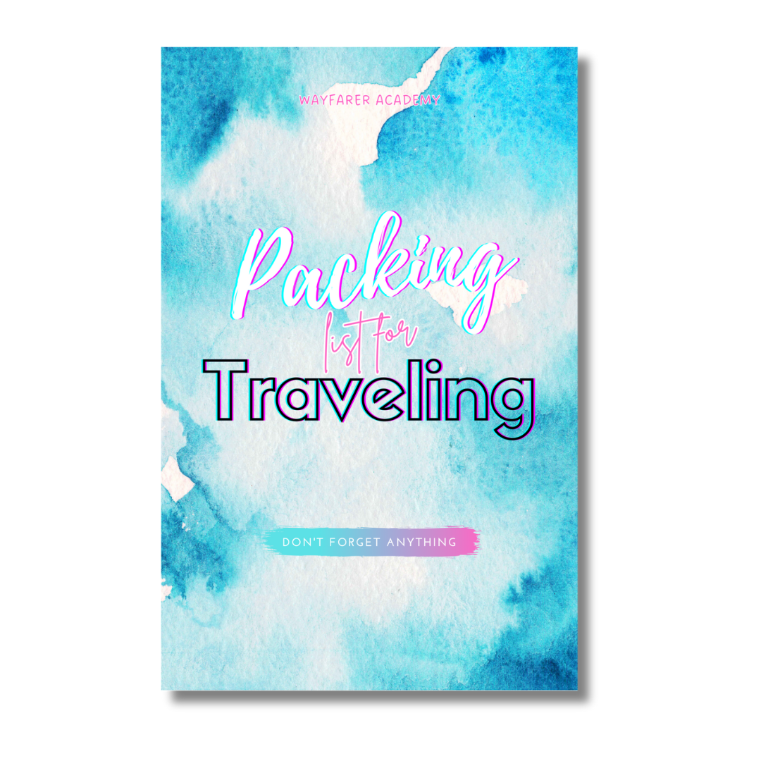 Packing list for traveling cover